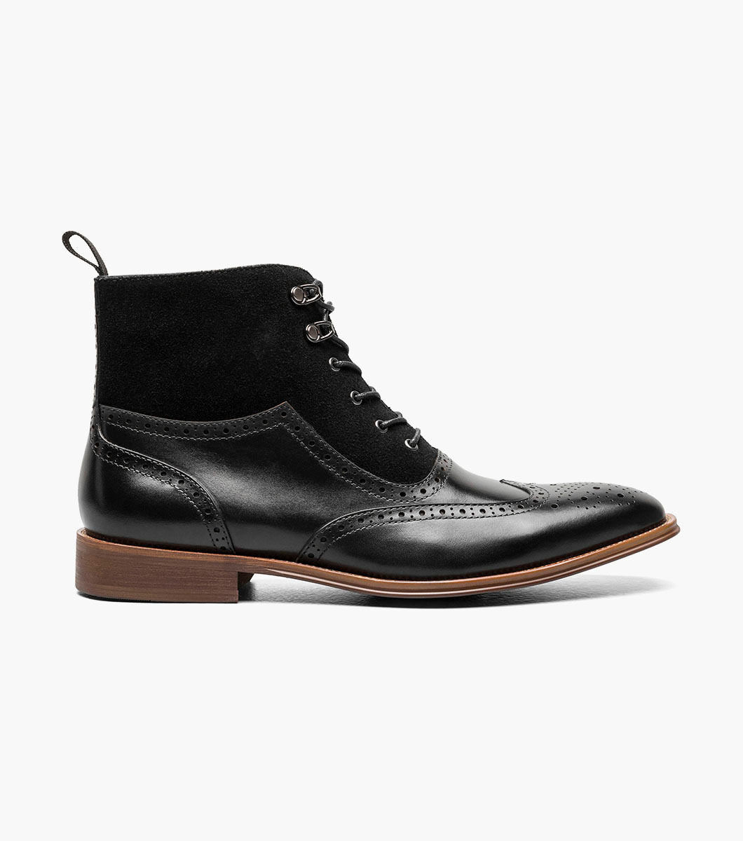 Stacy Adams Malone Wingtip Lace Up Boot