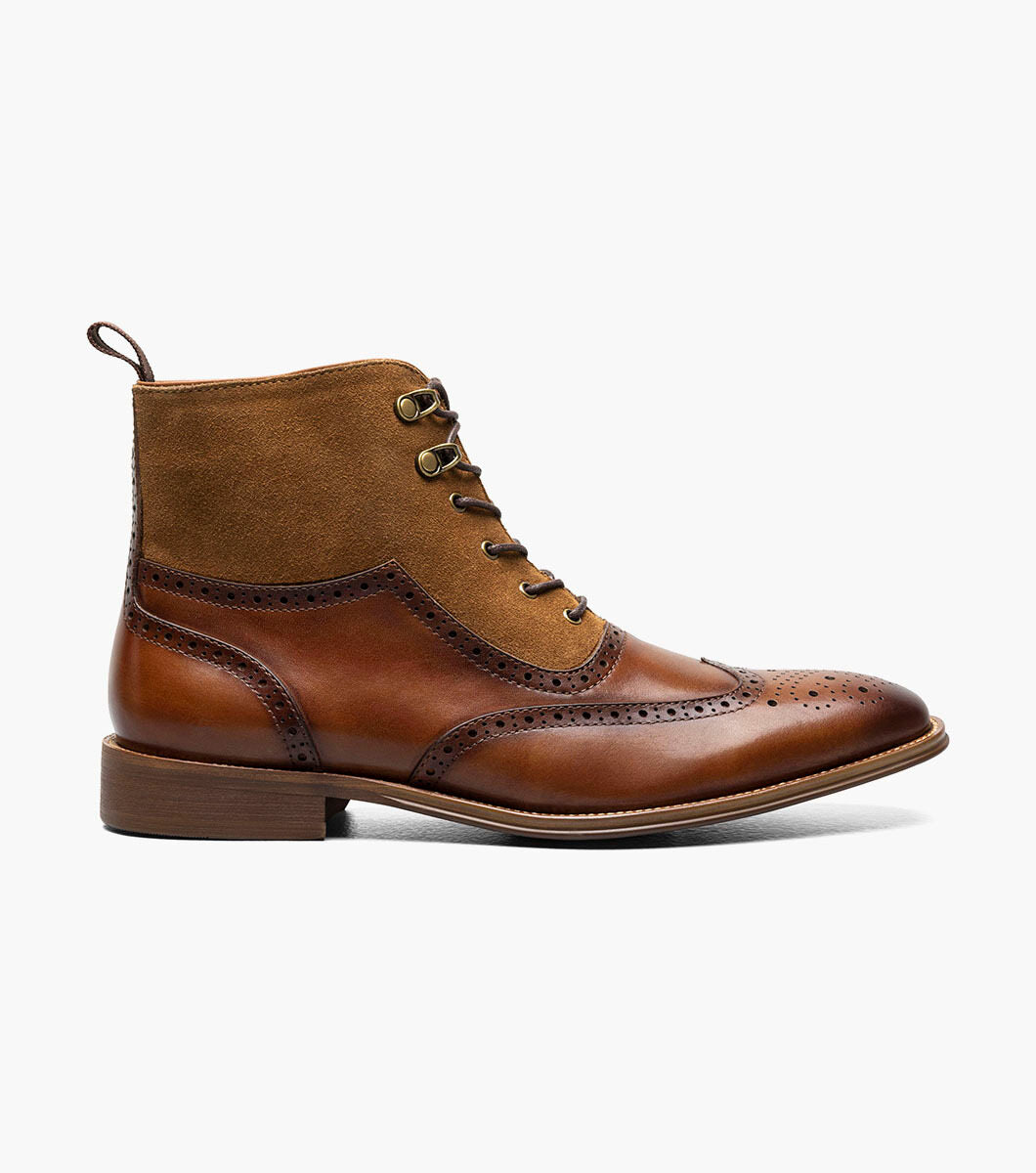 Stacy Adams Malone Wingtip Lace Up Boot