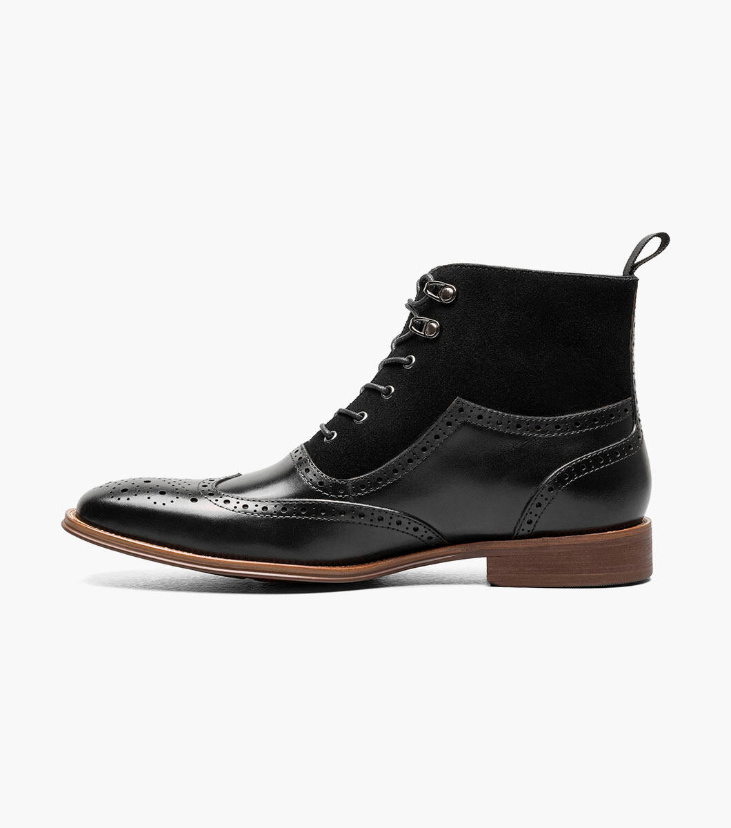 Stacy Adams Malone Wingtip Lace Up Boot