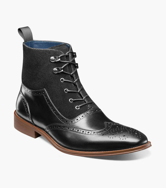 Stacy Adams Malone Wingtip Lace Up Boot