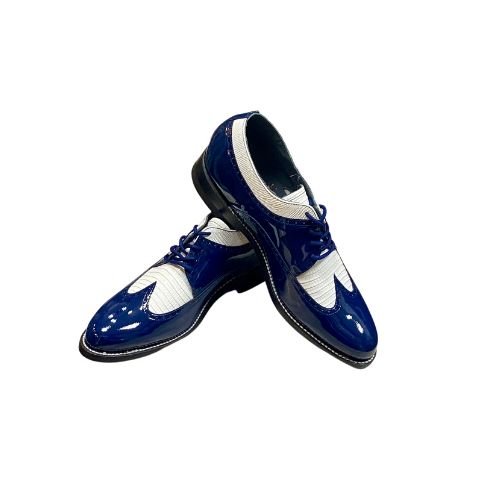 Royal blue and on sale white dress shoes