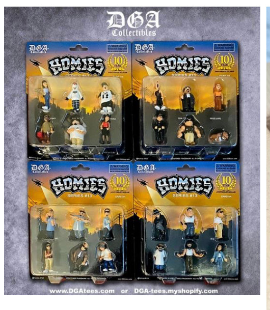 DGA HOMIES Series 13 - Blister Card Set of 4 (24 Figures Total)